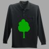 Long Sleeve Silk Touch Polo with Pocket Thumbnail