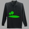 Long Sleeve Silk Touch Polo with Pocket Thumbnail
