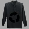 Long Sleeve Silk Touch Polo with Pocket Thumbnail