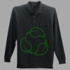 Long Sleeve Silk Touch Polo with Pocket Thumbnail
