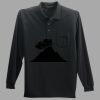 Long Sleeve Silk Touch Polo with Pocket Thumbnail