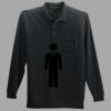 Long Sleeve Silk Touch Polo with Pocket Thumbnail