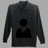 Long Sleeve Silk Touch Polo with Pocket Thumbnail