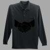 Long Sleeve Silk Touch Polo with Pocket Thumbnail