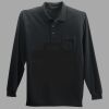 Long Sleeve Silk Touch Polo with Pocket Thumbnail