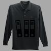 Long Sleeve Silk Touch Polo with Pocket Thumbnail