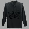 Long Sleeve Silk Touch Polo with Pocket Thumbnail