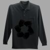 Long Sleeve Silk Touch Polo with Pocket Thumbnail