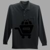 Long Sleeve Silk Touch Polo with Pocket Thumbnail