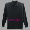 Long Sleeve Silk Touch Polo with Pocket Thumbnail