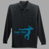 Long Sleeve Silk Touch Polo with Pocket Thumbnail