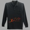 Long Sleeve Silk Touch Polo with Pocket Thumbnail
