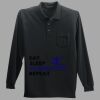 Long Sleeve Silk Touch Polo with Pocket Thumbnail