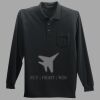 Long Sleeve Silk Touch Polo with Pocket Thumbnail