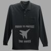 Long Sleeve Silk Touch Polo with Pocket Thumbnail