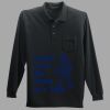 Long Sleeve Silk Touch Polo with Pocket Thumbnail