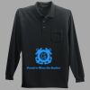 Long Sleeve Silk Touch Polo with Pocket Thumbnail