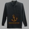 Long Sleeve Silk Touch Polo with Pocket Thumbnail
