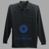 Long Sleeve Silk Touch Polo with Pocket Thumbnail