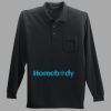 Long Sleeve Silk Touch Polo with Pocket Thumbnail