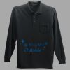 Long Sleeve Silk Touch Polo with Pocket Thumbnail