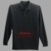 Long Sleeve Silk Touch Polo with Pocket Thumbnail