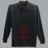 Long Sleeve Silk Touch Polo with Pocket Thumbnail