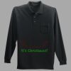 Long Sleeve Silk Touch Polo with Pocket Thumbnail