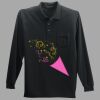 Long Sleeve Silk Touch Polo with Pocket Thumbnail