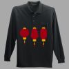 Long Sleeve Silk Touch Polo with Pocket Thumbnail
