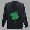 Long Sleeve Silk Touch Polo with Pocket Thumbnail