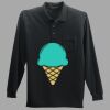 Long Sleeve Silk Touch Polo with Pocket Thumbnail