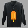 Long Sleeve Silk Touch Polo with Pocket Thumbnail