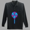 Long Sleeve Silk Touch Polo with Pocket Thumbnail