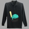 Long Sleeve Silk Touch Polo with Pocket Thumbnail