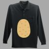 Long Sleeve Silk Touch Polo with Pocket Thumbnail