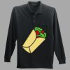 Long Sleeve Silk Touch Polo with Pocket Thumbnail
