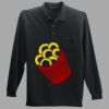 Long Sleeve Silk Touch Polo with Pocket Thumbnail