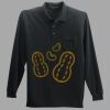 Long Sleeve Silk Touch Polo with Pocket Thumbnail
