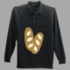 Long Sleeve Silk Touch Polo with Pocket Thumbnail