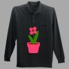 Long Sleeve Silk Touch Polo with Pocket Thumbnail