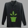 Long Sleeve Silk Touch Polo with Pocket Thumbnail