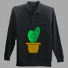 Long Sleeve Silk Touch Polo with Pocket Thumbnail