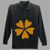 Long Sleeve Silk Touch Polo with Pocket Thumbnail