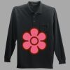 Long Sleeve Silk Touch Polo with Pocket Thumbnail