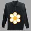 Long Sleeve Silk Touch Polo with Pocket Thumbnail