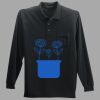 Long Sleeve Silk Touch Polo with Pocket Thumbnail
