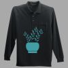 Long Sleeve Silk Touch Polo with Pocket Thumbnail