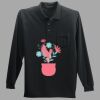 Long Sleeve Silk Touch Polo with Pocket Thumbnail