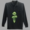 Long Sleeve Silk Touch Polo with Pocket Thumbnail
